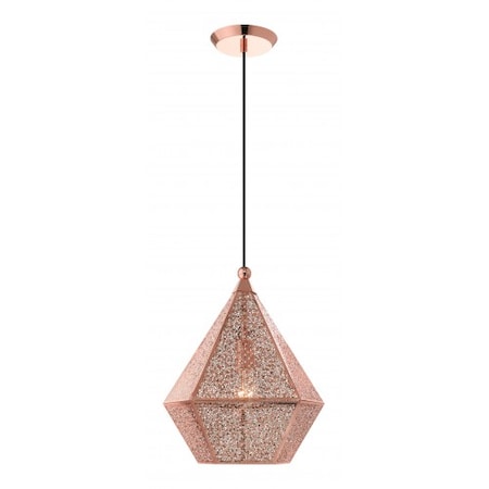 Livex Lighting Rose GoldPendant, 1 Light 48923-86