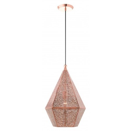 Livex Lighting Rose GoldPendant, 1 Light 48924-86