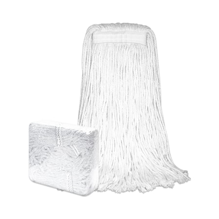 Performance Plus Cut-End Mop, 24 oz Dry Wt, Natural/White, Rayon, PK12 P10524