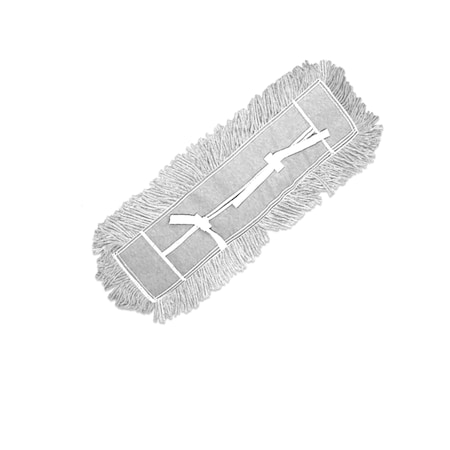 Performance Plus 5 in x 24 in Dust Mop, Cut-End, White, PK12 P23524