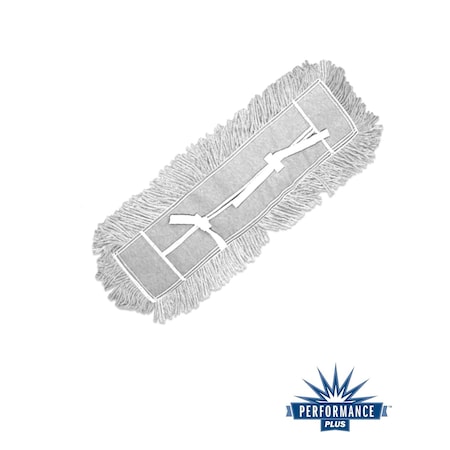 Performance Plus 5 in x 36 in Dust Mop, Cut-End, White, PK12 P23536