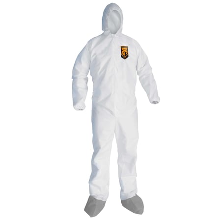 Kleenguard Coverall, 4XL, Wht, Film Lam 48977