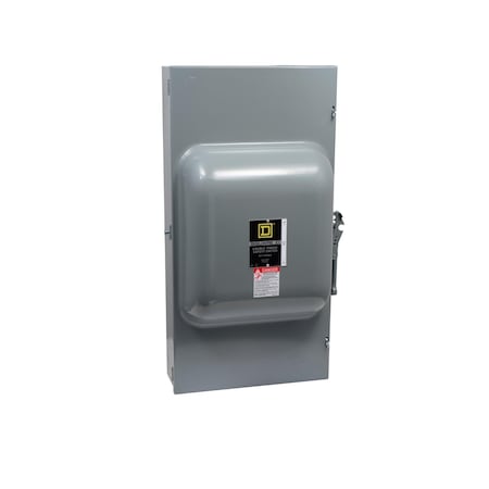 Square D Safety switch, double throw, non fusible, 200A, 240V, 2 pole, 15hp, NEMA 1 82254N
