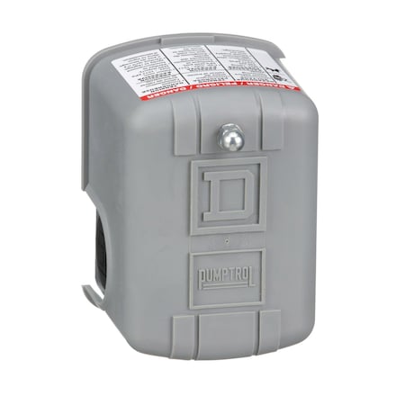 SQUARE D Pressure Switch, (1) Port, 1/4 in FNPS, DPST, 70 to 150 psi, Standard Action 9013FHG12J27