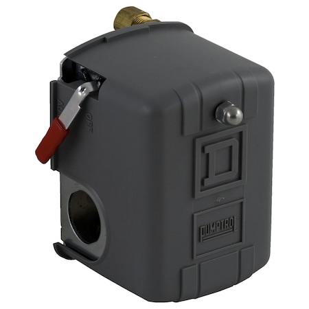 SQUARE D Pressure Switch, (1) Port, 1/4 in FNPS, DPST, 100 to 200 psi, Standard Action 9013FHG42J55M1X