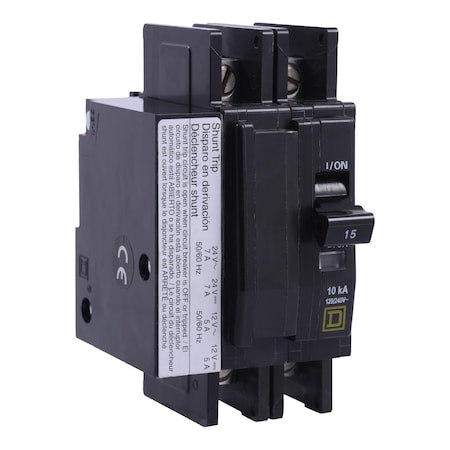Square D Miniature Circuit Breaker, QO Series, 40A, 2 Pole, 120/240V AC, 10kA at 120/240V AC QOU2401042