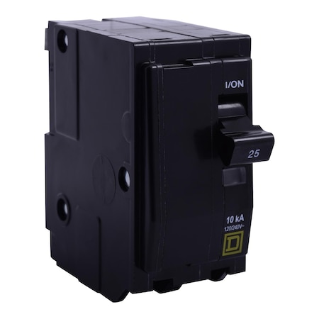 Square D Miniature Circuit Breaker, QO Series, 20A, 2 Pole, 600V AC, 10kA at 120/240V AC QO2205237