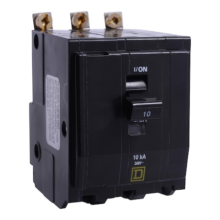 Square D Miniature Circuit Breaker, QO Series, 25A, 3 Pole, 120/240V AC, 10kA at 120/240V AC QOB3255237