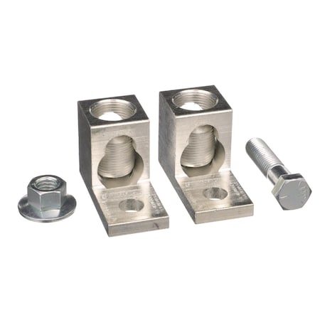 Square D Circuit breaker accessory, PowerPacT R, lug kit, mechanical, 2500A, 1/0 AWG to 750kcmil, unit mount, Al, qty 2 AL2500RK