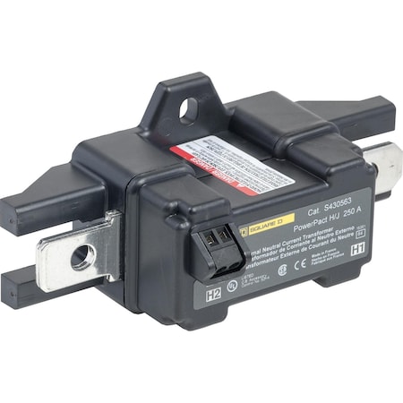 Square D Circuit breaker accessory, PowerPacT J, MicroLogic, external neutral current transformer, ENCT, 250A S430563
