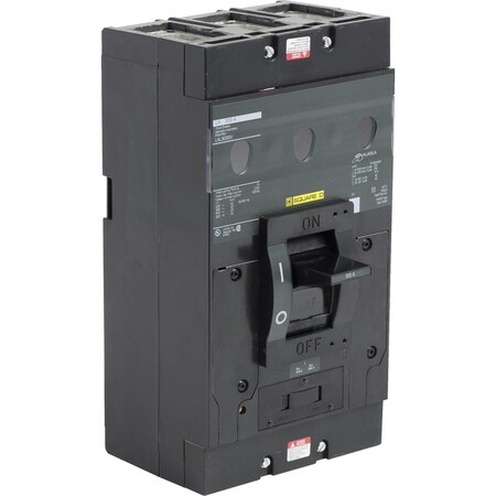 Square D Molded Case Circuit Breaker, 300, 600VAC, 3 Pole, LAL Series LAL36300V