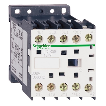 Schneider Electric IEC Magnetic Contactor, 1NC, 230V AC, 3 P, Screw Clamp LC1K0901P7