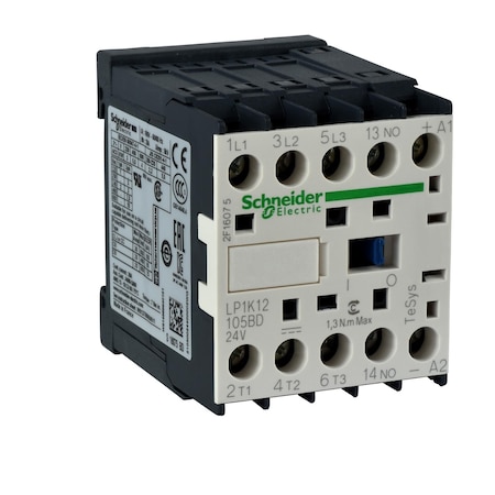 Schneider Electric IEC Magnetic Contactor, 4NO, 24V DC, 4 P, Solder Pin LP1K090045BD