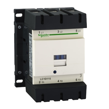 Schneider Electric IEC Magnetic Contactor, 1NC/1NO, 24V AC, 3 P, Non-Reversing, Screw LC1D1156B7