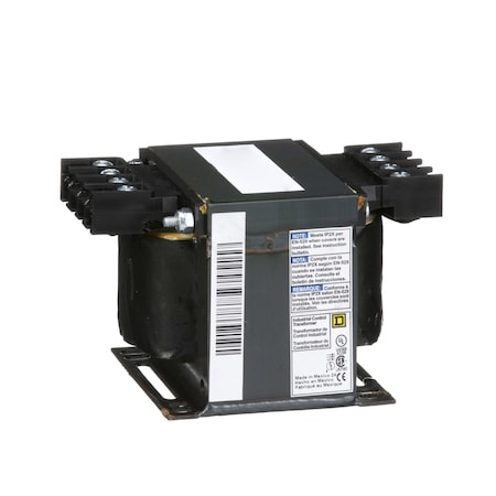 Square D Control Transformer, 250 VA UL; 250 VA CSA; 250 VA NOM; 160 VA, Not Rated, 120/240V, 550/575/600V 9070T250D37