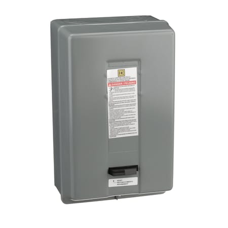 Square D Starter, Definite Purpose, nonreversing, 50A, 3 pole, 3 phase, 120 VAC coil, melting alloy overload, NEMA 1, +options 8911DPSG53V02