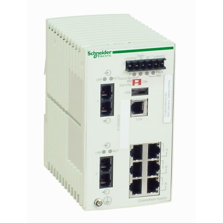 Schneider Electric Connexium Managed Switch 6Tx/2Fxmm TCSESM083F2CU0