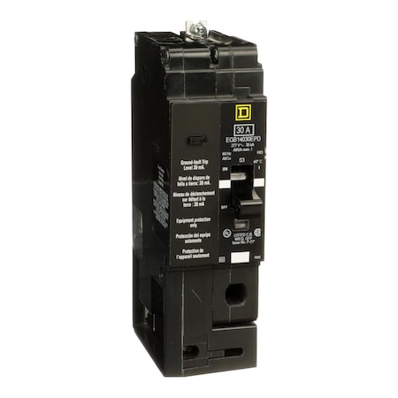 Square D Miniature Circuit Breaker, E FRAME Series, 30A, 1 Pole, 277V AC, 65kA at 120V AC EGB14030EPD