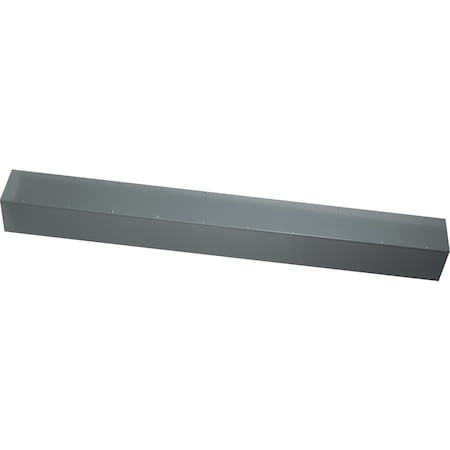 Square D Wireway, Square-Duct, 12 inch by 12 inch, 10 feet long, hinged cover, N1 paint, NEMA 1 LDB1210
