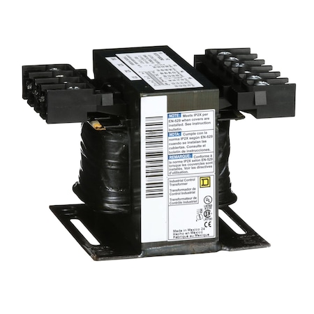 Square D Control Transformer, 100 VA, Not Rated, 99/120/130V, 240/416/480/600V 9070T100D50