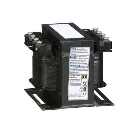 Square D Control Transformer, 200 VA, Not Rated, 24/120V, 240/480V 9070T200D15