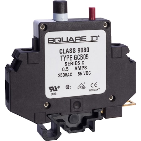 Square D Circuit Protector, 1.5, 250VAC 9080GCB15