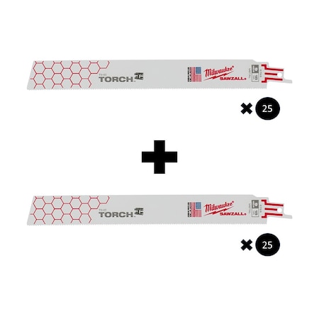 Milwaukee Tool SAWZALL BL 18T 9LG, 50 Total 48-00-8788, 48-00-8788