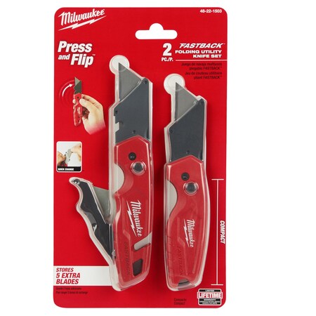 Milwaukee FASTBACK Folding Utility Knife Set 48-22-1503