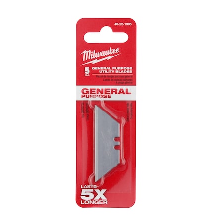 Milwaukee Tool General Purpose Utility Blades, PK5 48-22-1905