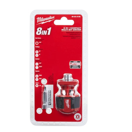 Milwaukee 8-in-1 Compact Multi-bit Driver 48-22-2130