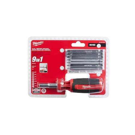 Milwaukee 9-in-1 Metric HEX/KEY Drive Multi-bit Driver 48-22-2136