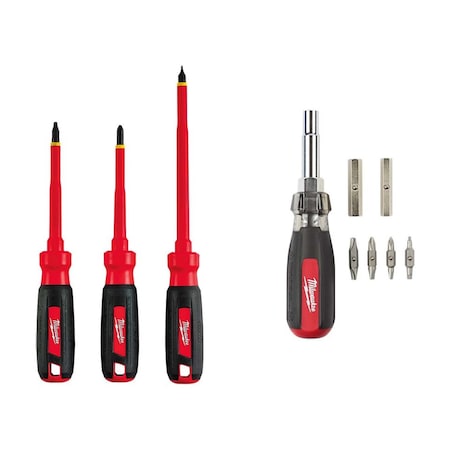 Milwaukee Tool Insulated Screw Set w/Screwdriver 13" 48-22-2202, 48-22-2880