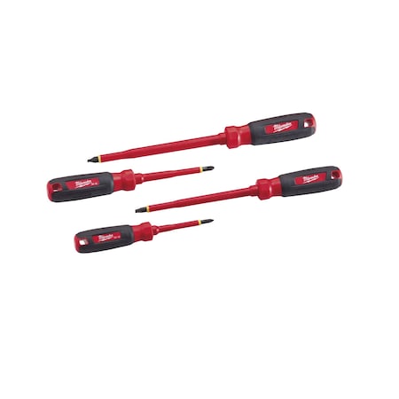 Milwaukee Tool 4 PC 1000V Insulated Screwdriver Set w/Square Recess 48-22-2205