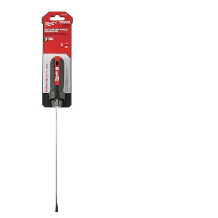Milwaukee Tool 3/16" Cabinet - 8" Cushion Grip Screwdriver 48-22-2833