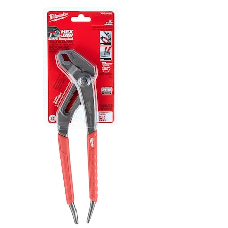 Milwaukee Tool 12" Comfort Grip Hex-Jaw Pliers 48-22-6212
