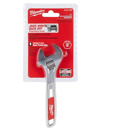 Milwaukee 6" ADJUSTABLE WRENCH 48-22-7406