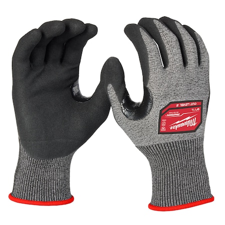 MILWAUKEE TOOL Knit Gloves, Finished, Size L 48-73-7152E