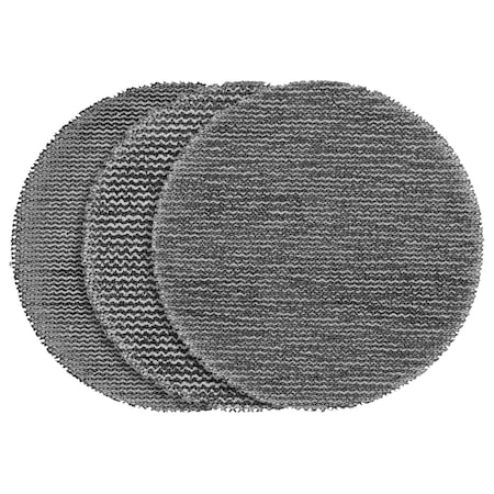 Milwaukee Tool & Equipment Grit Mesh Sanding Discs, 3 in Dia, Aluminum Oxide, 120, 180, 80 Grit, Coated Type, Not Applicable 48-80-6406