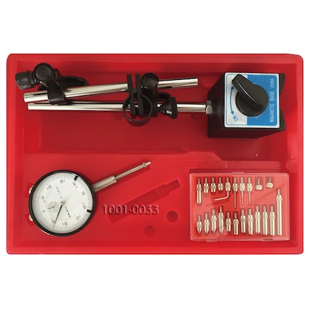 Hhip 3 Piece Tool Kit With Indicator Point Set & Magnetic Base 4902-0012