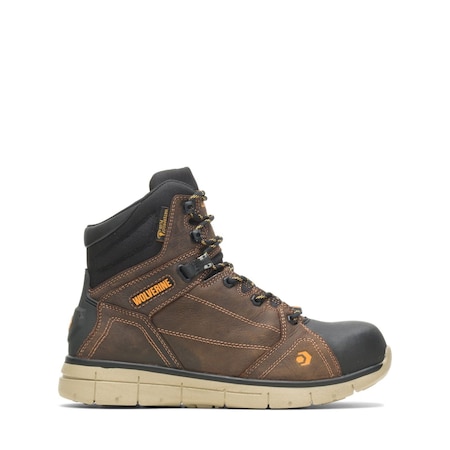 Wolverine Men's 6-Inch Work Boot, 7, Composite Toe, 6 in H, Brown, W10797 W10797