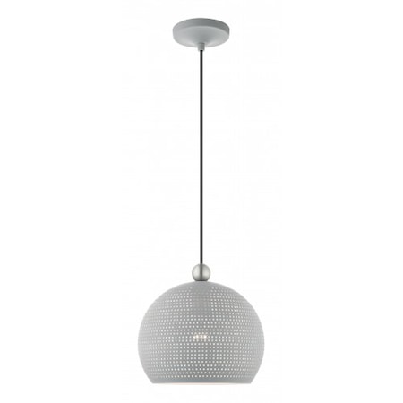 Livex Lighting Nordic Gray with Brushed Nickel Accents 49100-80