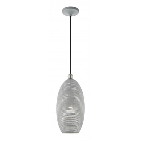 Livex Lighting Nordic Gray with Brushed Nickel Accents 49101-80