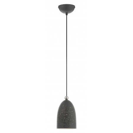 Livex Lighting Scandinavian Gray with Brushed Nickel Ac 49107-76