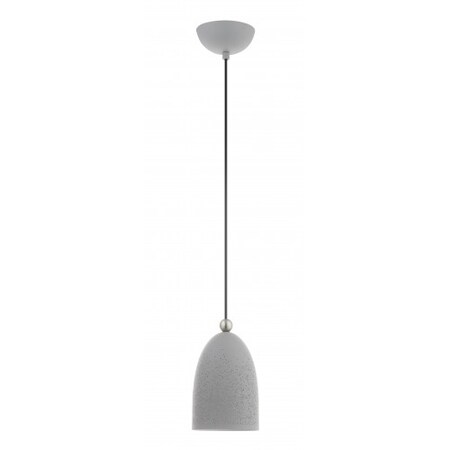 Livex Lighting Nordic Gray with Brushed Nickel Accents 49107-80