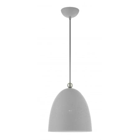 Livex Lighting Nordic Gray with Brushed Nickel Accents 49109-80