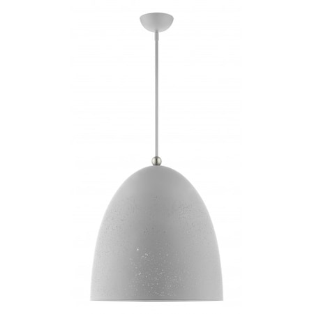 Livex Lighting Nordic Gray with Brushed Nickel Accents 49110-80
