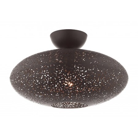 Livex Lighting Bronze with Antique Brass Accents Semi F 49183-07