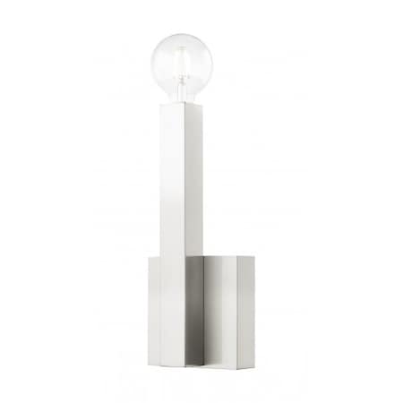 Livex Lighting Brushed Nickel Sconce, 1 Light 49211-91