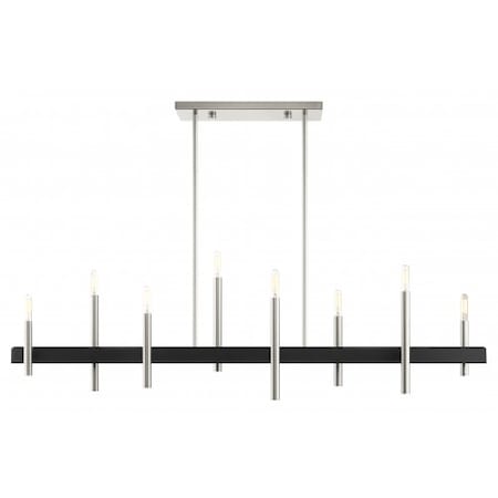 Livex Lighting Brushed Nickel with Bronze Accents Chand 49338-91