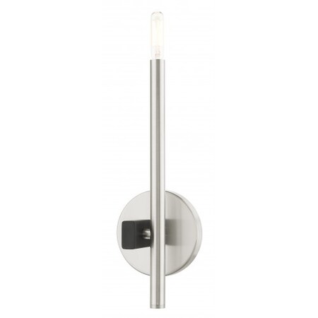 Livex Lighting Brushed NickelADA Single Sconce, 1 Light 49341-91
